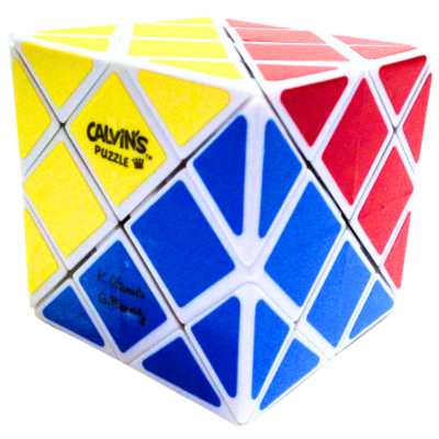 Calvin's Puzzle Okamoto & Greg Lattice Cube White (4-Color Scheme)