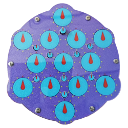 Cube4You Hexagram-13 Clock Puzzle Blue (C4U) → MasterCubeStore