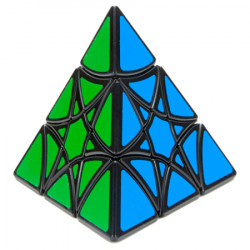 LanLan Curvy Hexagram Pyraminx Cube Black