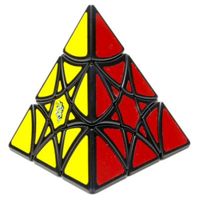 LanLan Curvy Hexagram Pyraminx Cube Black